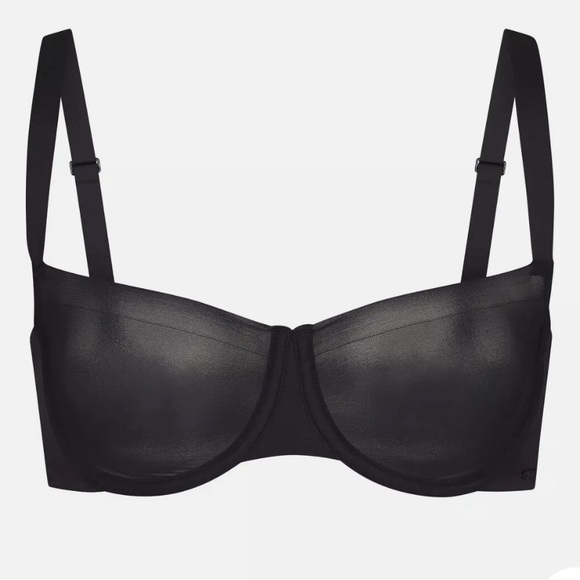 SOLD - Skims - No Show Molded Unlined Balconette - Black - Size 32B (NWT) - Picture 1 of 6